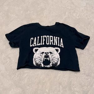 Brandy Melville California Bear Cropped Top